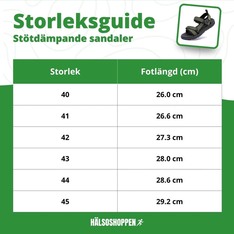 Stötdämpande sandaler