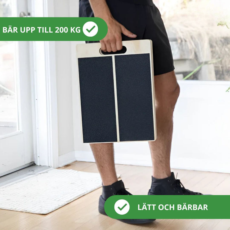 Justerbar Lutningsbräda i Trä – För Stretching och Rörlighet