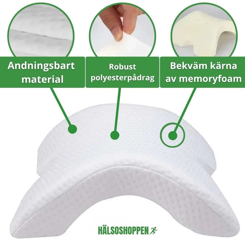 Armkudde för Sidliggande Sovställning – Memory Foam för Ökad Komfort