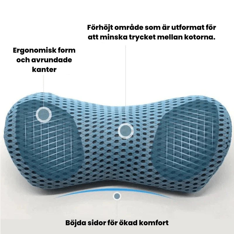 KomfortKudde – Ländryggskudde i Minnesskum för Dagligt Bruk